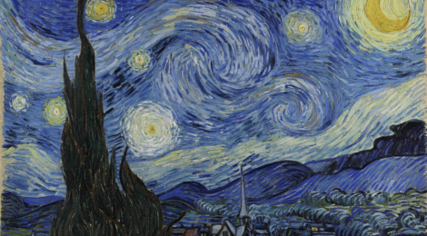 The Starry Night By Van Gogh